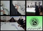 بازدید جناب آقای دکتر طاهری نماینده محترم زنجان در مجلس شورای اسلامی از کارگاه تولید ماسک در دانشکده قائم (عج) زنجان  2