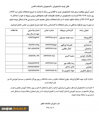 اطلاعیه شماره 3 برگزاری امتحانات مجازی